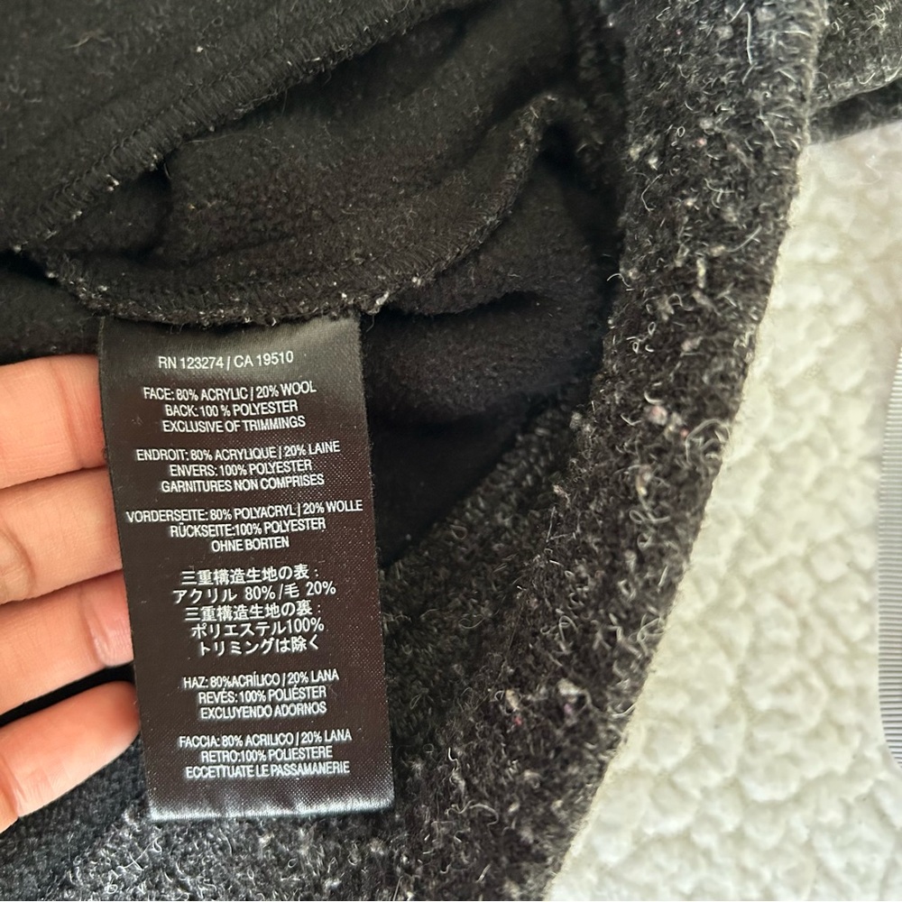 Orage Women's Outerwear Heather Black Gray Full Zip Up Fleece Knit Jacket Medium - Picture 5 of 10